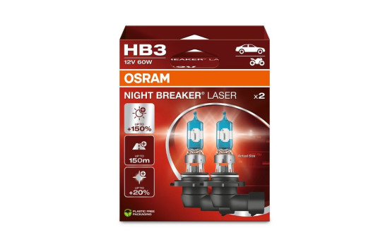 Osram Nattbrytare HB3, 12V60W (2 stycken)