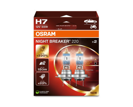 Osram Night Breaker 220 12V H7 - 2 st