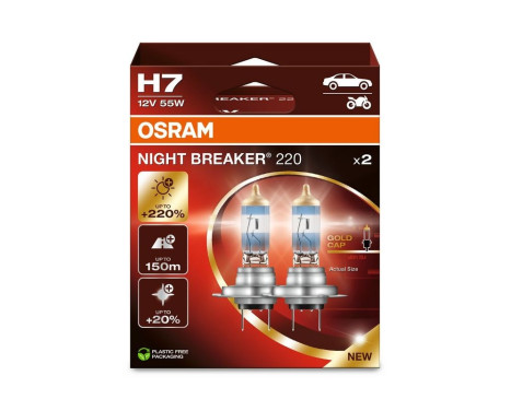 Osram Night Breaker 220 12V H7 - 2 st, bild 6