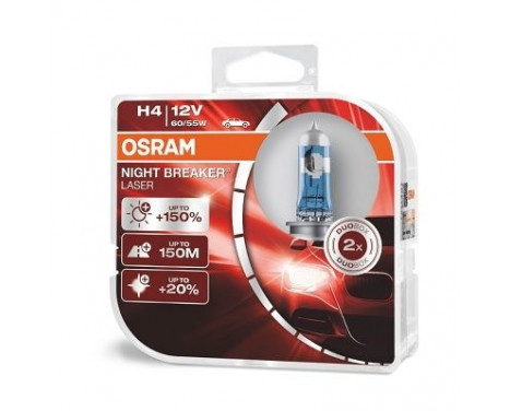 Osram Night Breaker Laser H4 12V 60/55W set 2 delar