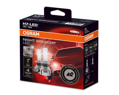 Osram NightBreaker (street legal) LED H7 12V - 2 stycken GEN2