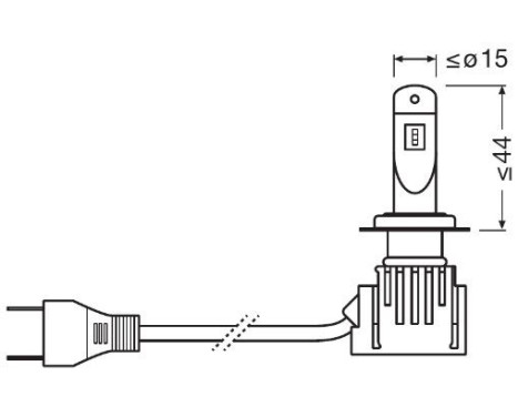 Osram NightBreaker (street legal) LED H7 12V - 2 stycken GEN2, bild 4