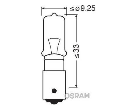 Osram Original 12V H21W BAY9s, bild 3