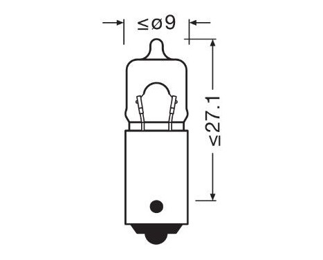 Osram Original 12V halogen 5W BA9s, bild 3