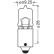 Osram Original 12V halogen H6W BAX9s, miniatyr 3