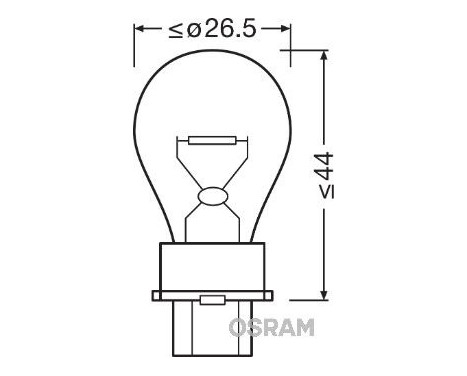 Osram Original 12V P27W S25d, bild 5