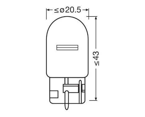 Osram Original 12V W21W, bild 3