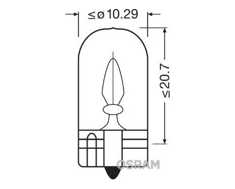 Osram Original 12V W2W T10, bild 4