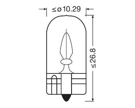 Osram Original 12V W3W T10, bild 4