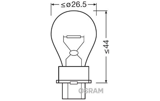 Osram Original P27W, 12V27W, bild 3