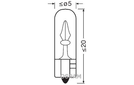 Osram Original W2.3W, 12V2.3W, bild 3