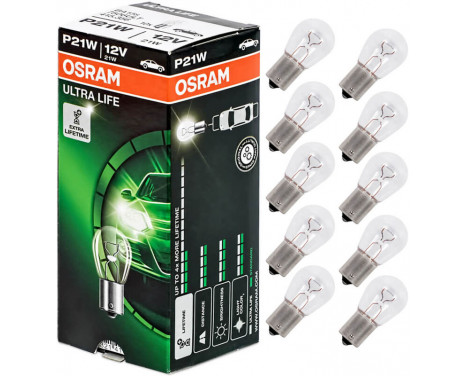 Osram Ultra Life 12V P21W BA15s, bild 2