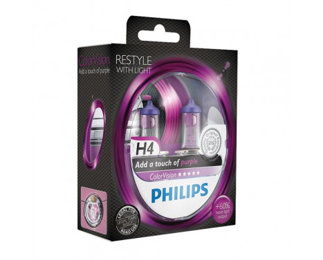 Philips 12342CVPPS2 Färgsyn H4 lila 12V - 2 delar