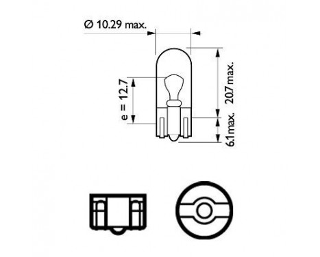 Philips 12961LLECOB2 W5W EcoVision 5W 12V - 2 delar, bild 4