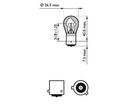 Philips LongLife EcoVision PY21W, bild 3