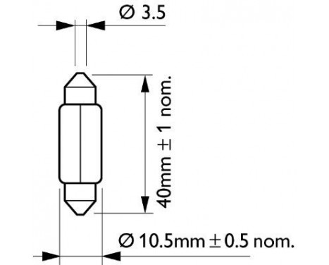 Philips Standard C10W, bild 3