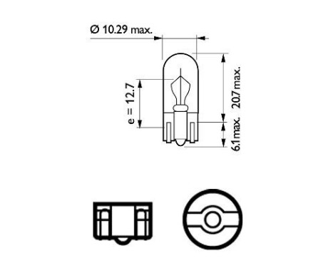 Philips Standard W2, 2W, bild 3