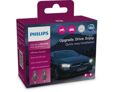 Philips Ultinon Access LED H4 H19-set 11342U2500CX
