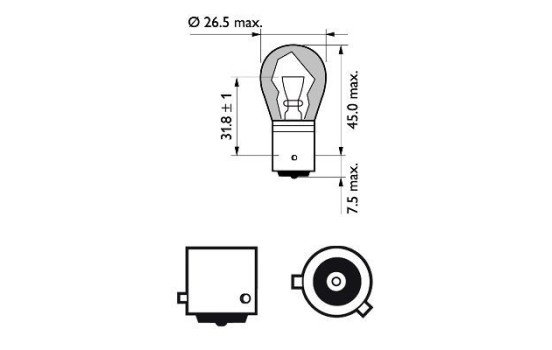 Philips Vision PY21W, bild 3