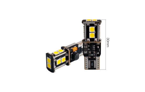 Simoni Racing T10 10-LED-lampor 'Canbus utan polaritet' - Hög ljusstyrka Supervit - Set med 2 delar, bild 4