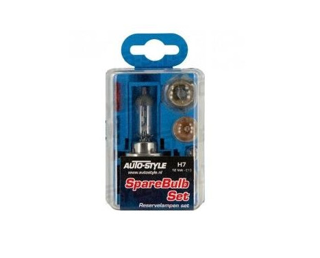 Komplett Reservelampset H7 55W / 12V Klar
