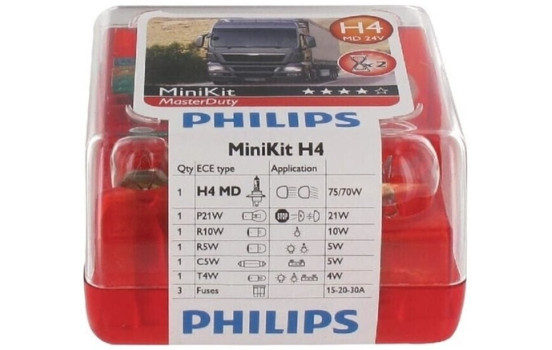 Philips reservlampa set H4, bild 2