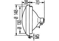 Optik, strålkastare 1S3 001 442-001 Hella