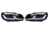 Set 7.5-Look LED-strålkastare lämplig för Volkswagen Golf VI 2008-2012 - Svart - inkl. DRL