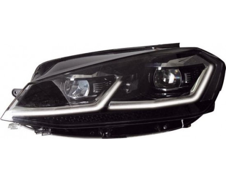 Set 7.5-Look LED-strålkastare lämplig för Volkswagen Golf VII 2012-2017 - Svart - inkl. DRL, bild 2