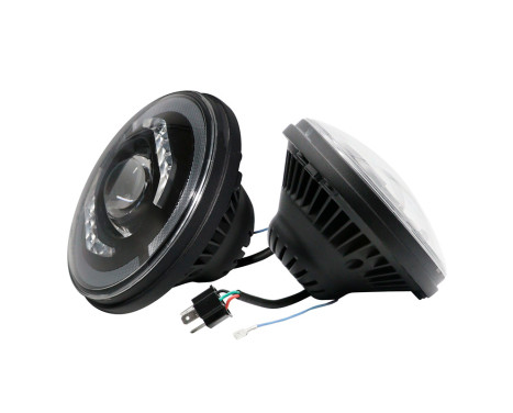 Set LED-strålkastare - lämplig för Land Rover 90/110 & Defender - Svart, bild 2