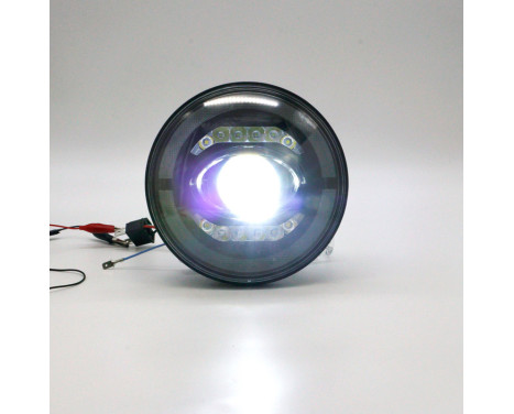 Set LED-strålkastare - lämplig för Land Rover 90/110 & Defender - Svart, bild 8