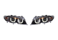 Set strålkastare DRL-Look lämplig för BMW 3-serie E46 Sedan/Touring 2002-2005 - Svart - i