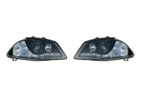 Set strålkastare DRL-Look lämplig för Seat Ibiza/Cordoba 6L 2002-2008 - Svart