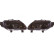 Set strålkastare DRL-Look lämplig för Volkswagen Touran 2003-2006 & Caddy 2004-2010 - Svart