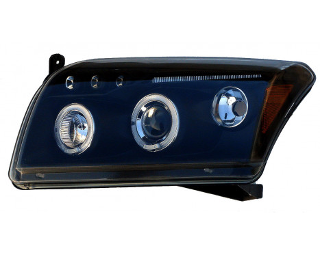 Set strålkastare lämplig för Dodge Caliber 2006- - Svart - inkl Angel-Eyes, bild 2