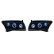 Set strålkastare lämplig för Dodge Caliber 2006- - Svart - inkl Angel-Eyes