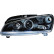 Set strålkastare lämplig för Peugeot 106 1996- - Svart - inkl Angel-Eyes & Indicators, miniatyr 2