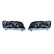 Set strålkastare lämplig för Peugeot 106 1996- - Svart - inkl Angel-Eyes & Indicators