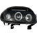 Set strålkastare lämplig för Renault Clio II 1998-2001 - Svart - inkl Angel-Eyes, miniatyr 2