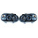 Set strålkastare lämplig för Volkswagen Golf IV 1998-2003 - Svart - inkl Angel-Eyes