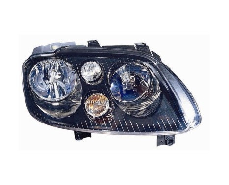 STRÅKLAMPA HÖGER MED BLINKER. 2 X H7 Krom/Svart AL 5856964M Magneti Marelli