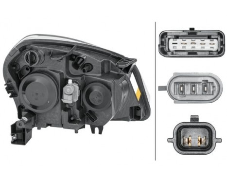 HELLA 1Eg 009 901-221 Halogène/Ff-Projecteur Principal - Ece/Ccc - Pour Circulation À Droite - Avant Droite