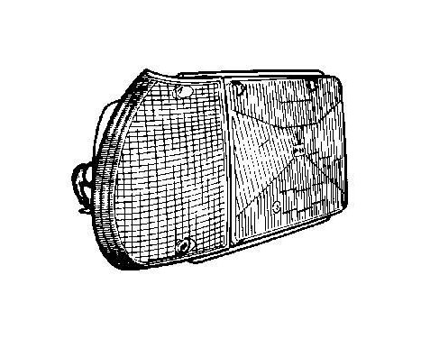 Strålkastare höger 0112942 Van Wezel