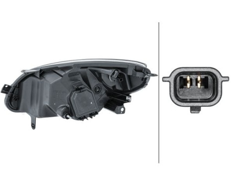Strålkastare, höger, 12 V 1L7 271 510-381 Hella, bild 2