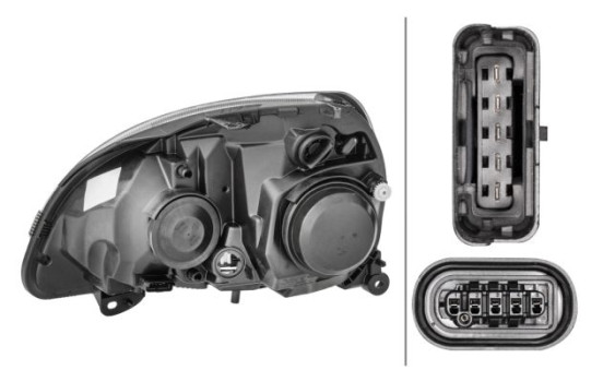 Strålkastare höger 1DL 008 461-781 Hella, bild 3