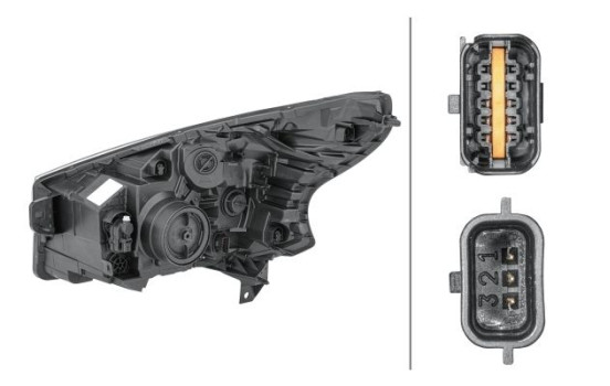 Strålkastare höger 1EE 011 410-461 Hella, bild 2