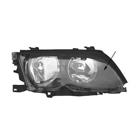 Strålkastare höger från 02+ H7+H7 CHROME 0649962 Van Wezel