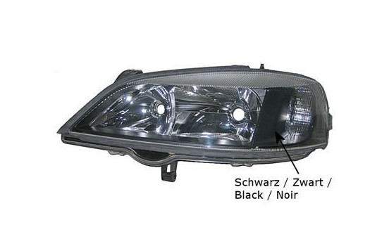 Strålkastare höger med blinkande ljus SVART Fälg 3742968 Van Wezel, bild 2