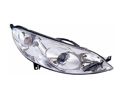 Strålkastare höger till '08 H7+H1 +Elmotor 4060962 Van Wezel