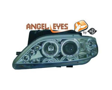 Strålkastare lämplig för Citroen Xsara 1997-2000 Chrome Angel Eyes 4070480 Diederichs